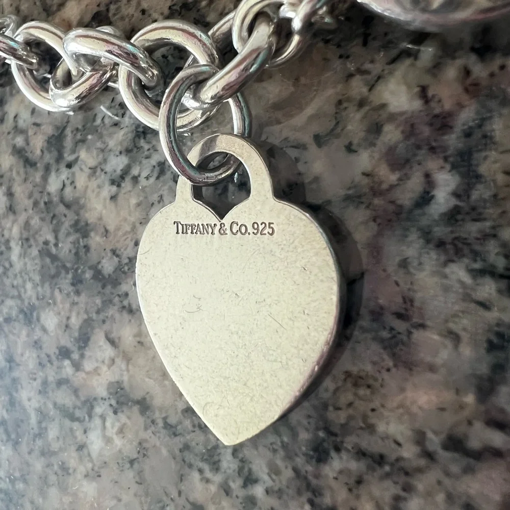 Tiffany & Co Silver Heart Tag Toggle Necklace - Picture 5 of 9